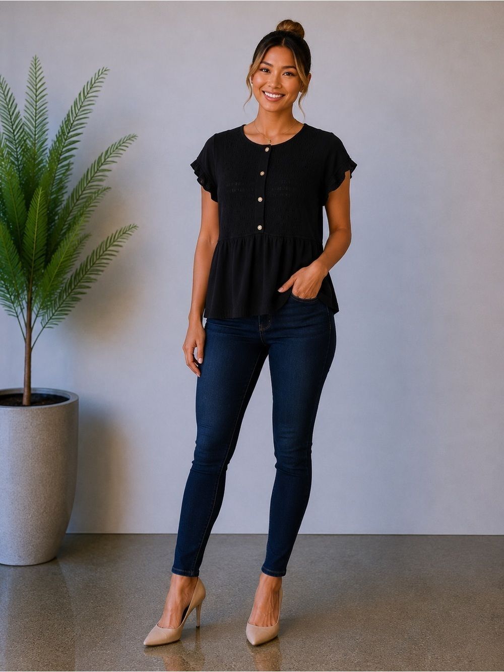 Banana Republic Black Cardigan Sweater